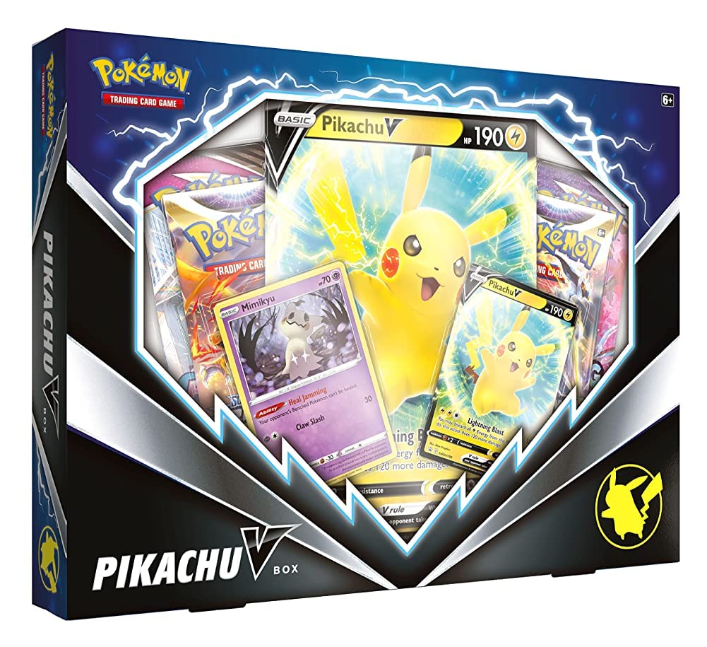 Pokemon 85117 Zubehör, Multicolor Pokemon TCG: Pikachu V Box, Pokemon TCG: Pikachu V Box