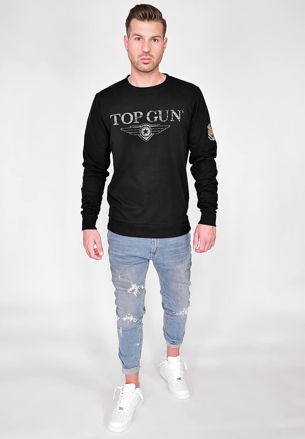 Top Gun Herren Sweater Tg20213005 Black,M