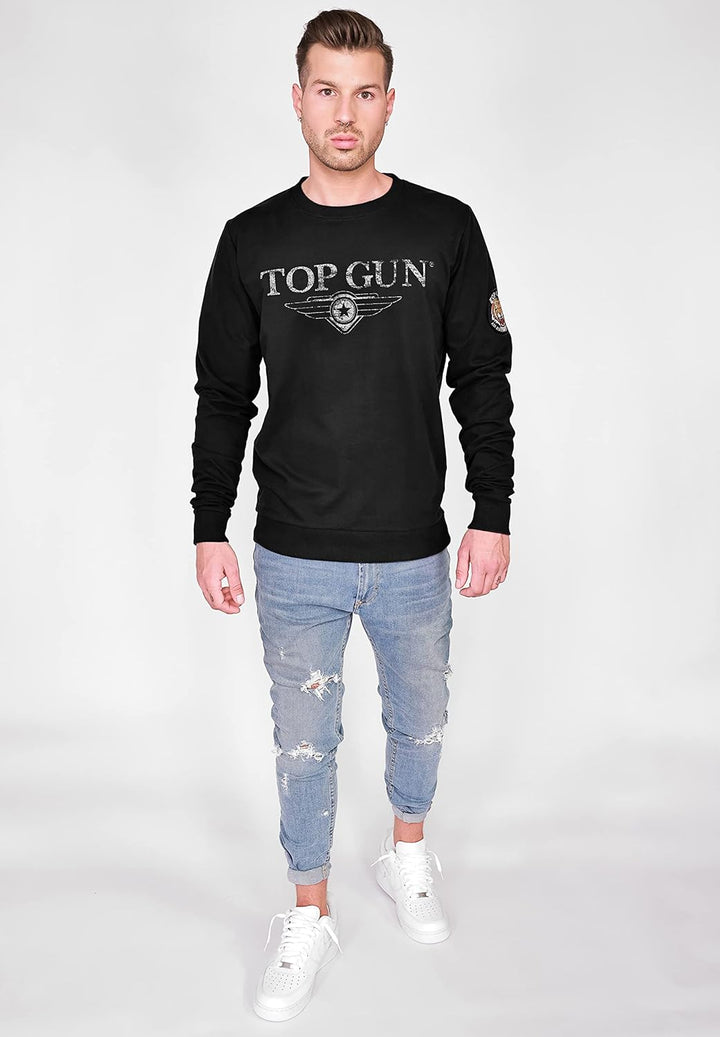 Top Gun Herren Sweater Tg20213005 Black,M