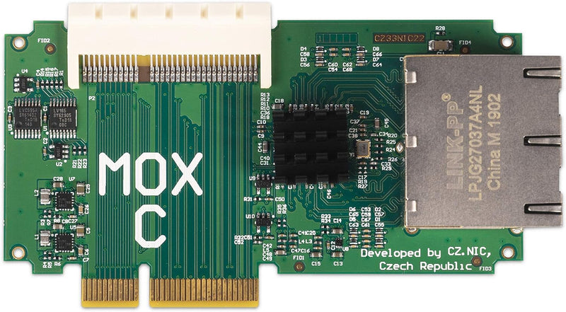 Turris MOX C (Ethernet) Module | 4X LAN Port 10/100/1000 Mbps (RJ-45), Connects Devices to Your Netw
