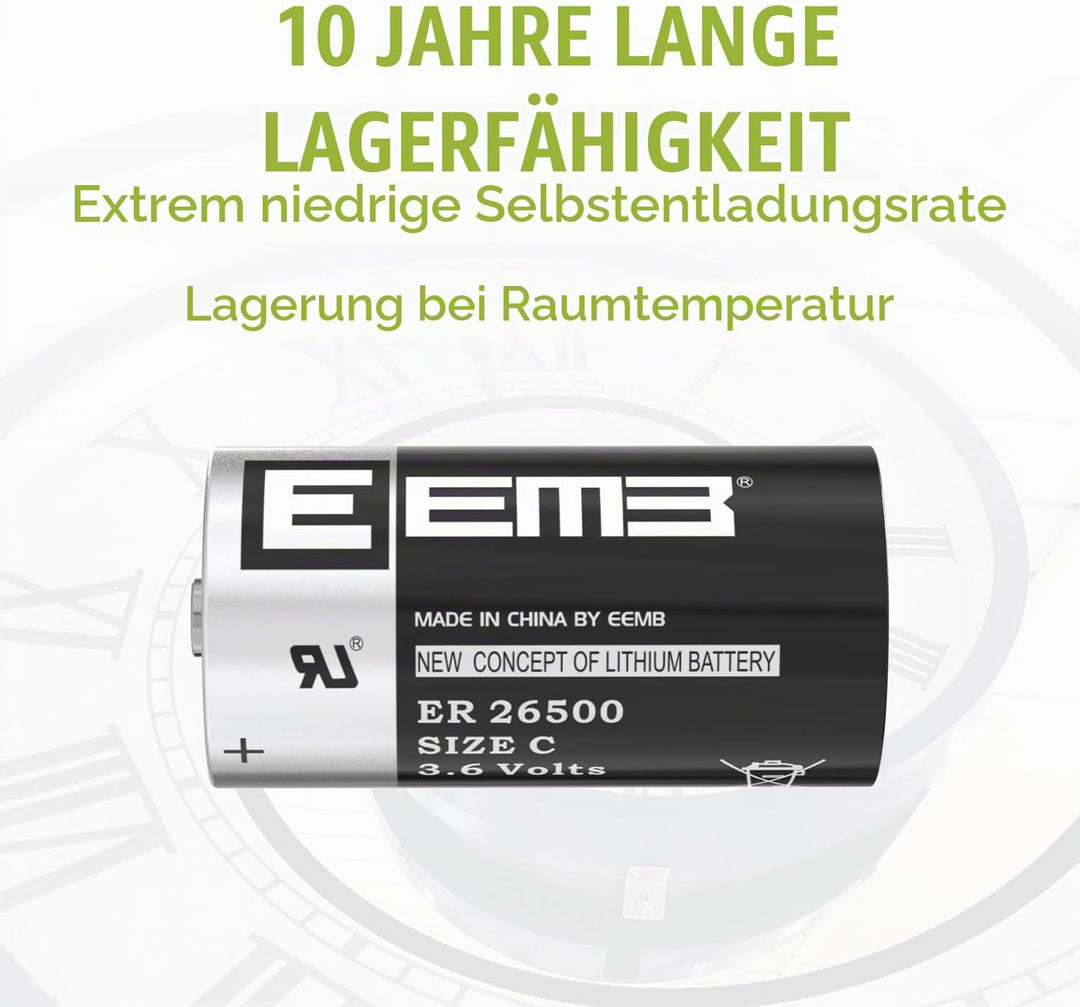 EEMB ER26500 Size C 3.6V Lithium Batterie ER26500 9000mAh Akkus LS26500 SB-C01 TL-2200 Nicht Wiedera