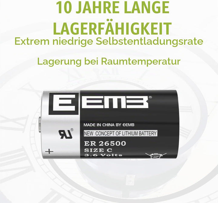 EEMB ER26500 Size C 3.6V Lithium Batterie ER26500 9000mAh Akkus LS26500 SB-C01 TL-2200 Nicht Wiedera