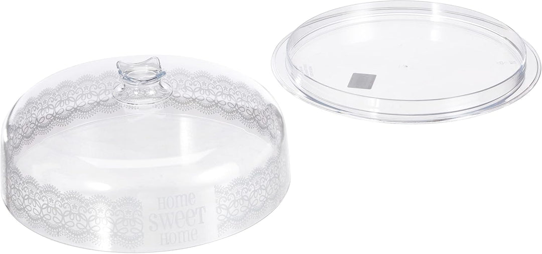 Cosmoplast S.P.A 6425 Tortenplatte Cosmopl.26 cm Home BCO 1397, Mix, transparent