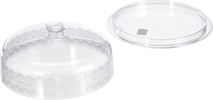 Cosmoplast S.P.A 6425 Tortenplatte Cosmopl.26 cm Home BCO 1397, Mix, transparent