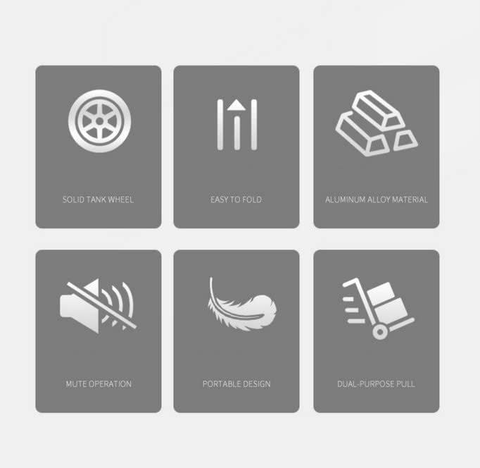 Sackkarre klappbar Aluminium Transport und Handkarre Transportkarre mit ausziehbarem Griff belastbar