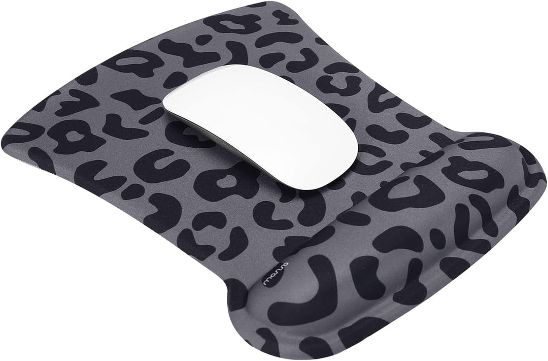 MOSISO Handgelenkstütze für Mauspad&amp;Tastatur Set,Leopard Grain Ergonomisches Mauspad&amp;Rutschfester Un
