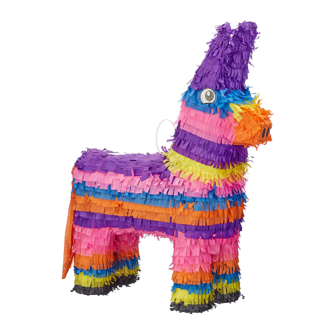 Relaxdays 2er Set Pinata Esel, zum Aufhängen, Kinder, Mädchen, Jungs, Geburtstag, zum Befüllen, HxBx