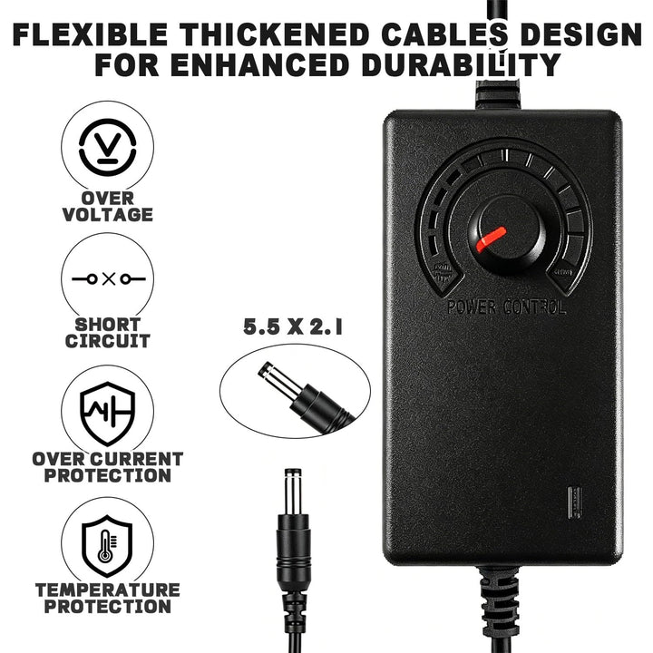 4 Pin Pwm Lüftersteuerung + 12V Netzteil, Pwm Regler Fan Speed Control Module, 100–240 V AC zu 3–12