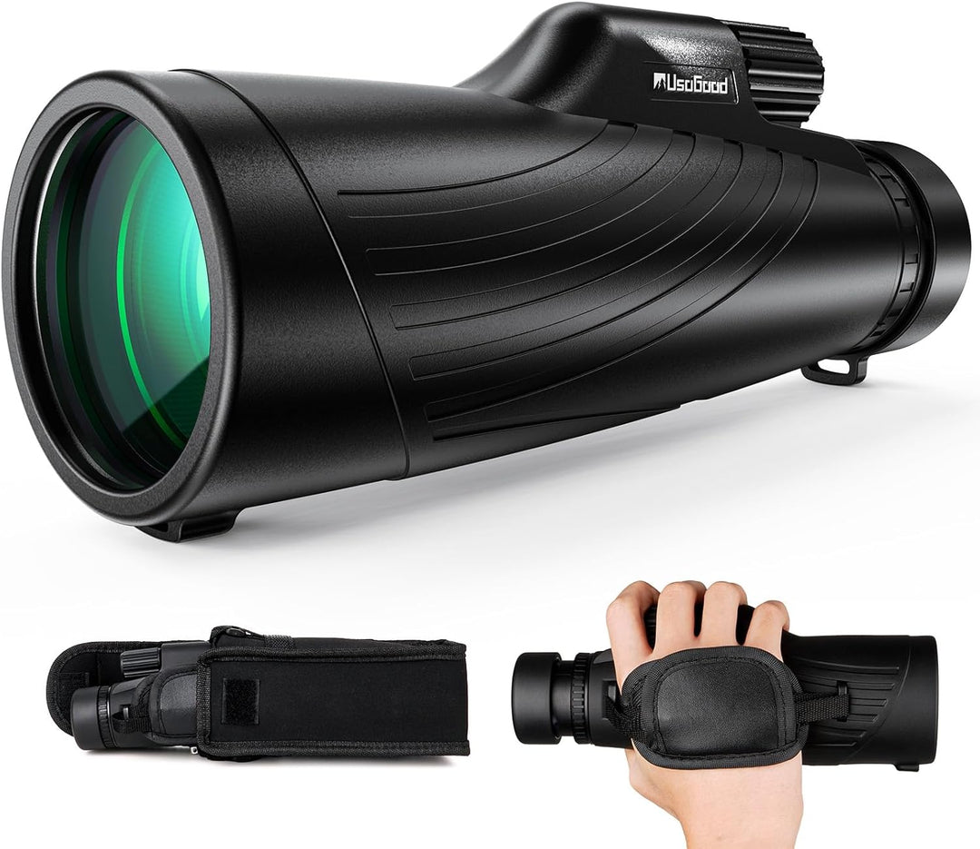 Usogood 12×56 Monokular, HD Fernrohr Erwachsene mit BAK4-Prisma und FMC-Beschichtung für Vogelbeobac