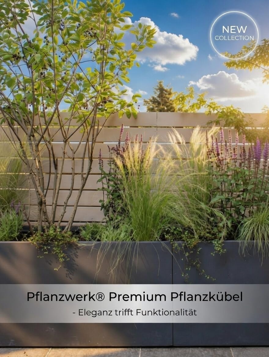 Pflanzwerk® Pflanzkübel TUB Anthrazit 30x60x30cm *Frostbeständig* *UV-Schutz* *Qualitätsware*