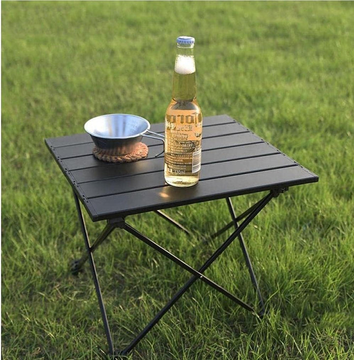 Ruluti Tragbare Camping-Tabelle Faltbare Aluminiumlegierung Picknicktisch mit Aufbewahrungstasche Ge