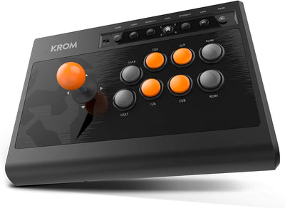 KROM Gamepad Kumite -NXKROMKMT- Kabelgebundenes Gamepad Arcade Fighting stick, für PC/PS3/PS4/XBOX O