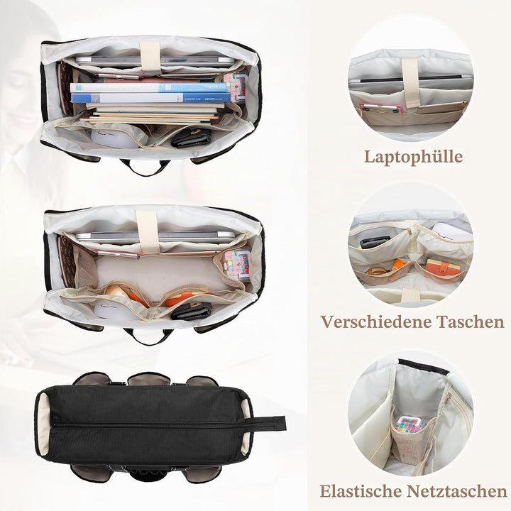 Damero Lehrertasche, Lehrer Arbeitstasche mit gepolstertem Laptopfach, Lehrer Utility Tasche mit meh