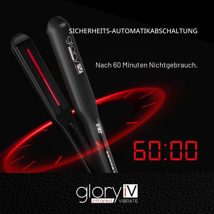 GAMMA+ Professionelles Vibrations-Infrarot-Haarglätteisen Glory iV, extra grosse Platten aus Keramik