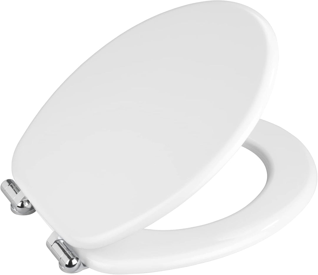 WENKO WC-Sitz Mod. Urbino, Toilettensitz mit Easy-Close Absenkautomatik, WC-Deckel für sanftes Decke