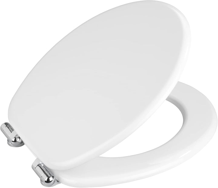 WENKO WC-Sitz Mod. Urbino, Toilettensitz mit Easy-Close Absenkautomatik, WC-Deckel für sanftes Decke
