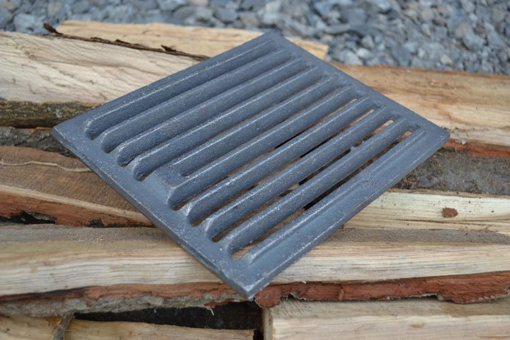 SEZAM 22,7 x 18,8 cm Gussrost Ofenrost Ascherost Gussrost verschiedene Durchmesser, Kaminrost passen