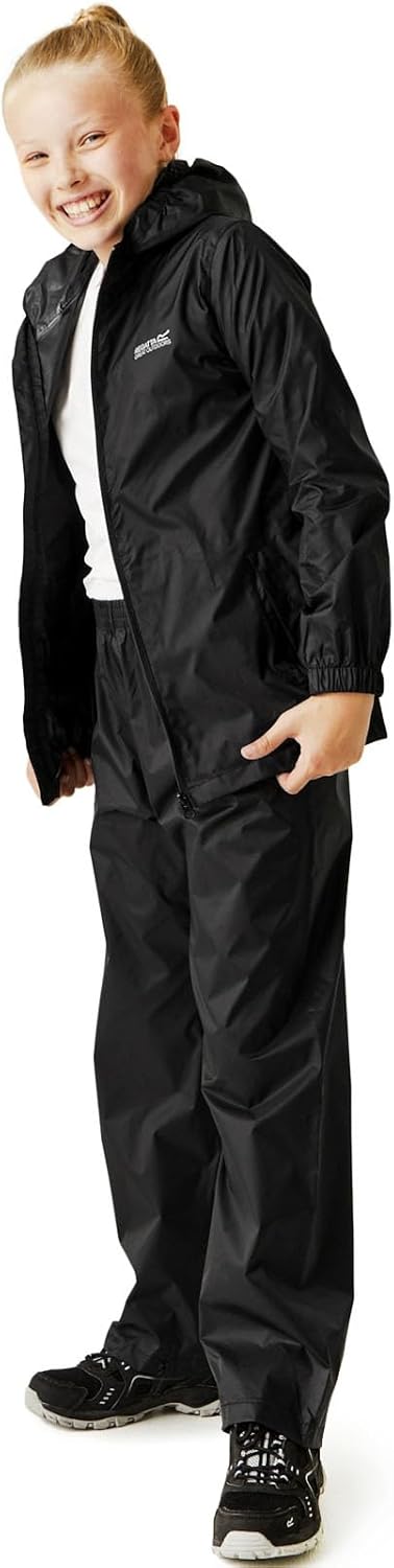 Regatta Unisex Kinder Kid Pack It Jacket III 128 Schwarz, 128 Schwarz