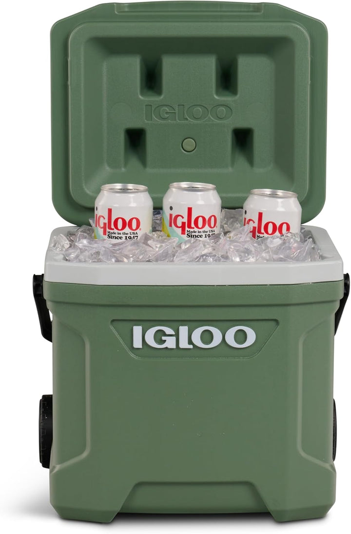 Igloo Ecocool Latitude 16 Roller - Tragbare Passive Kühlbox mit Rollen 15L - Hält Eiswürfel tagelang