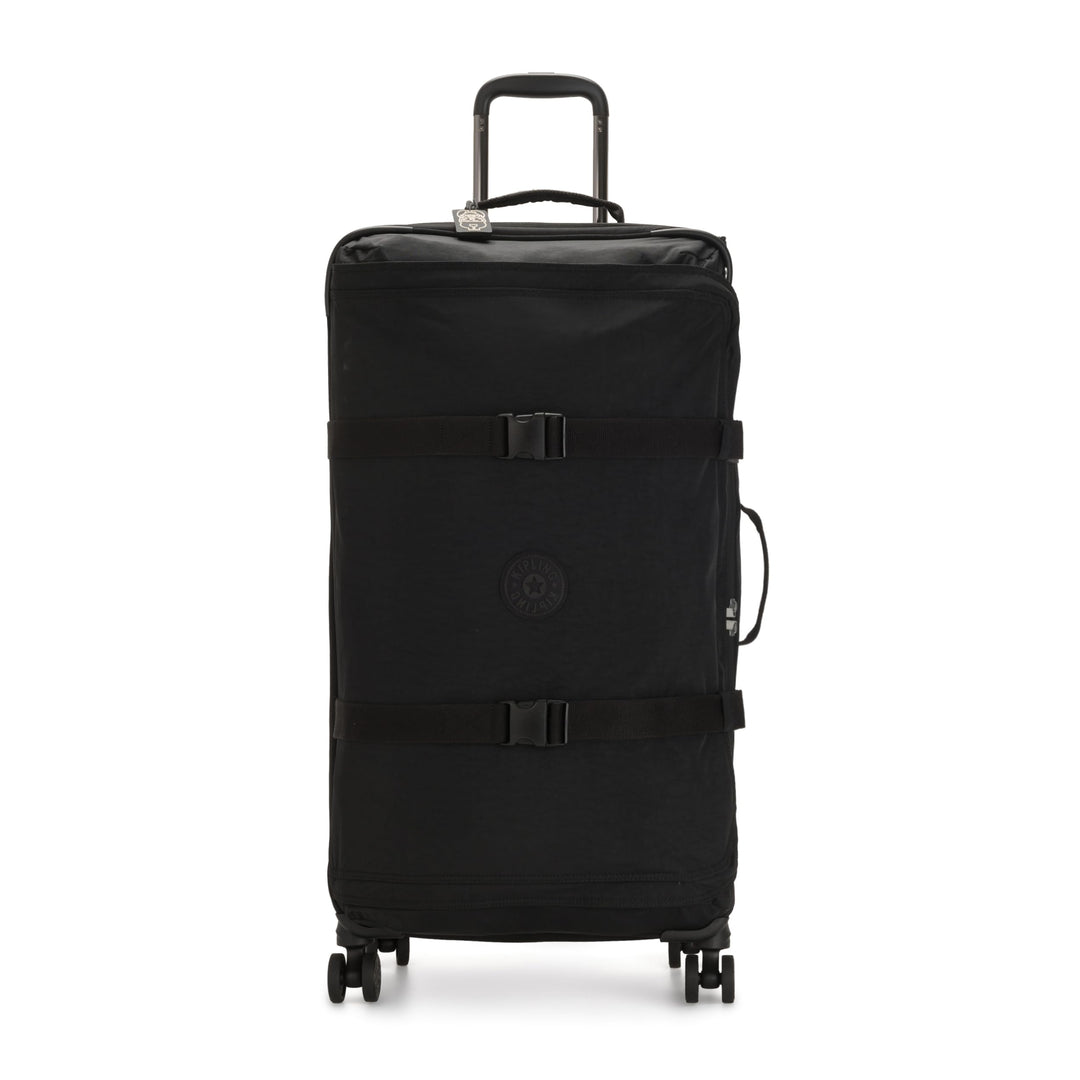Kipling Spontaneous LRollen-Koffer 360° mit Elastische Träger Black Noir, Black Noir