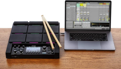 Alesis Strike Multipad - Perkussions-Pad mit 9 RGB-hintergrundbeleuchteten Pads, Sampler, Looper, in