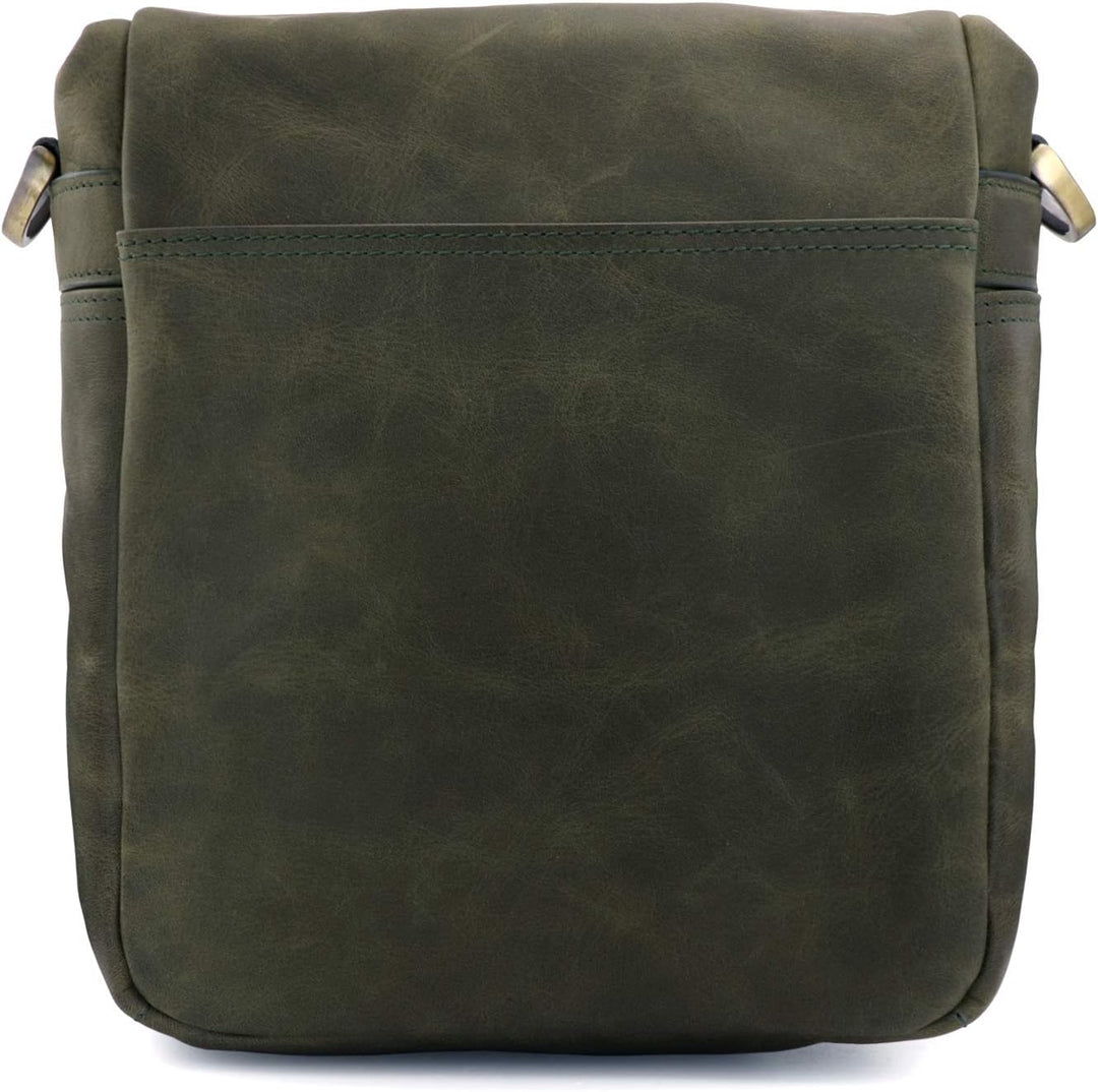 MegaGear MG1701 Torres Mini Kameratasche - Kuriertasche aus echtem Leder für Spiegellose, Sofortbild