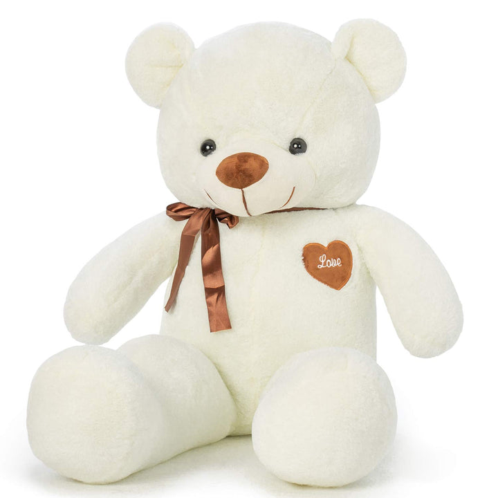 YunNasi Teddybär Gross Riesen Teddy Bär Plüschbär Kuschelbär 80cm/31.5 Inches Stofftier mit Bänder f