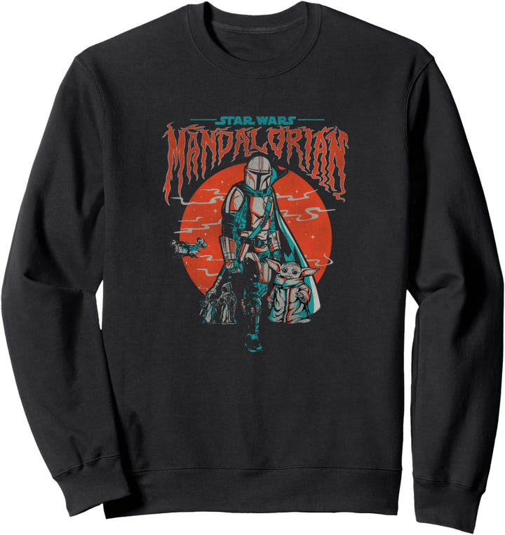 Star Wars The Mandalorian & The Child Foggy Portrait Sweatshirt