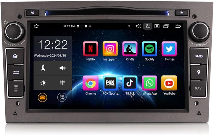 Erisin Android 14 4GB+64GB 8-Kern DVD Autoradio GPS Navi für Opel Antara Astra Corsa C/D Vectra Meri