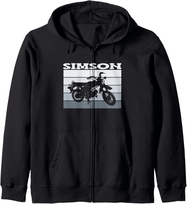 Simson DDR Moped Zweitakt S51 Vintage Kapuzenjacke