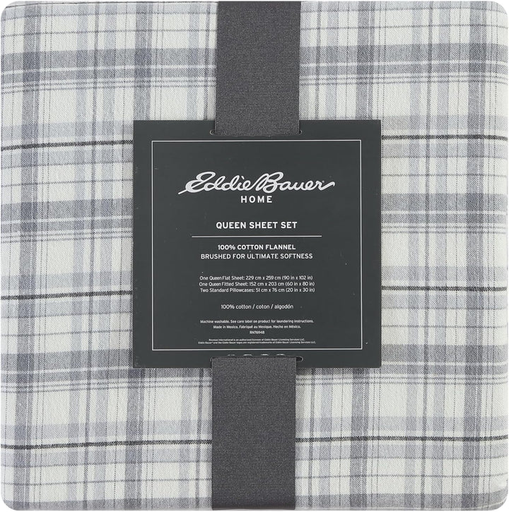 Eddie Bauer Flanell-Bettlaken-Set Hütte King Beacon Hill, King