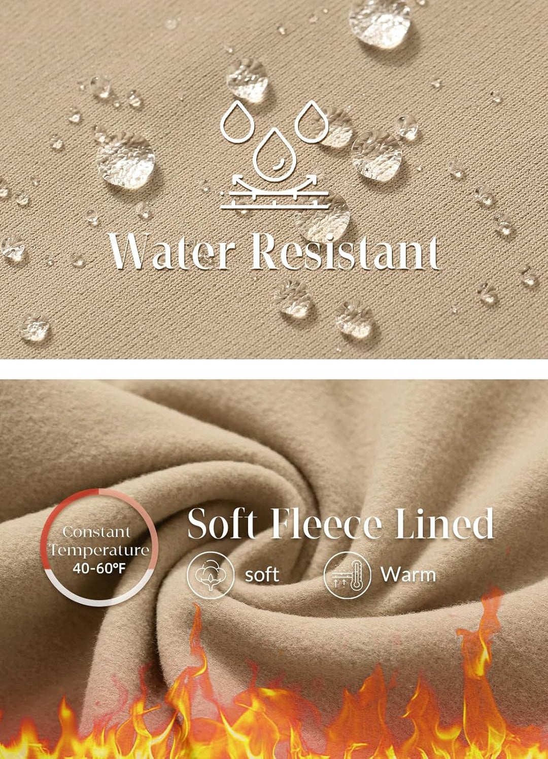 BALEAF Damen Thermo Hose Yogahose Bootcut Leggings Wasserabweisend Crossover Flare Leggings Warm Hig