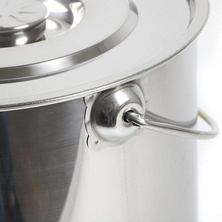 Edelstahl Eiseimer 20L Eimer Kücheneimer Milcheimer Futtereimer Sektkühler Edelstahl mit Deckel Eime