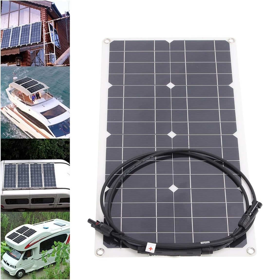 25 W 16 V flexibles Solarpanel monokristallines PV Modul Ladegerät für RV Marine Rooftop Farm Batter