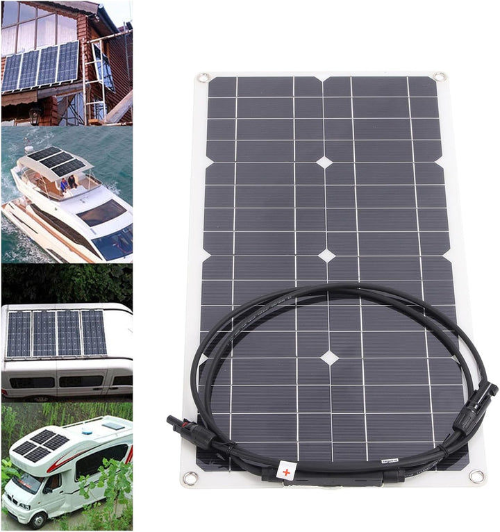 25 W 16 V flexibles Solarpanel monokristallines PV Modul Ladegerät für RV Marine Rooftop Farm Batter