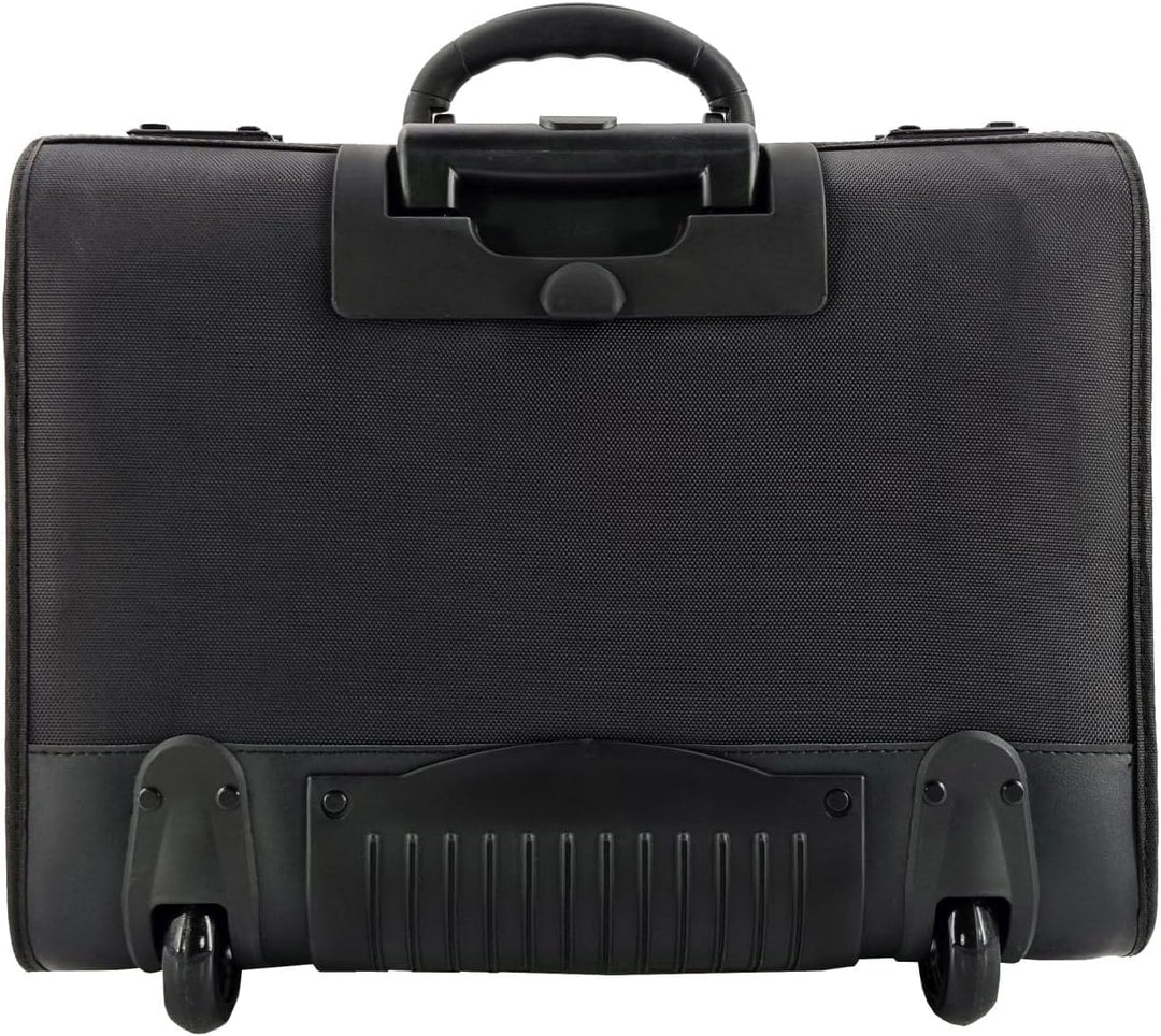 46216 Trolley Pilotenkoffer RPET Samar, Laptopkoffer mit arretierbarem Trolleysystem, 2 Zahlenschlös