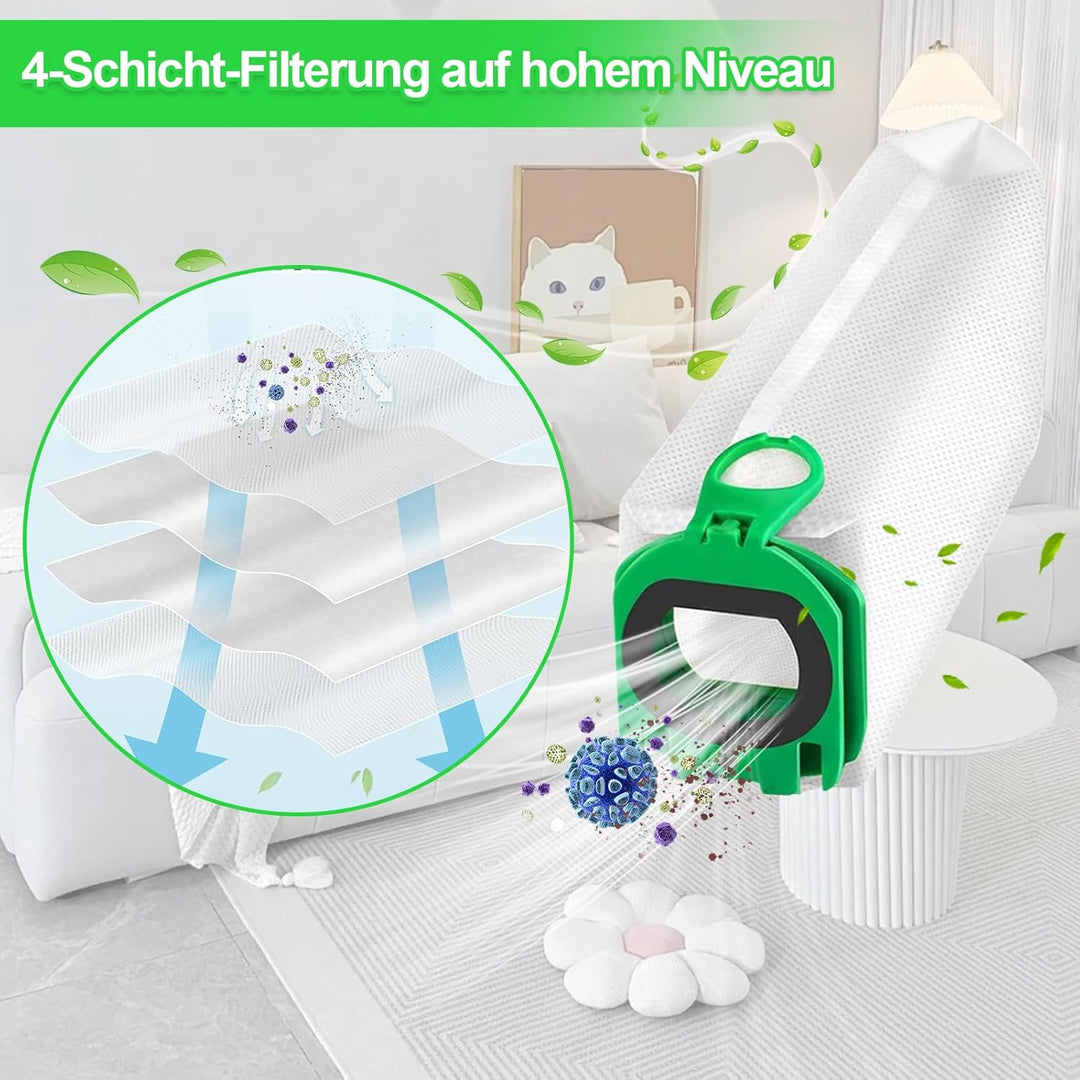 10 Stück Staubsaugerbeutel für Vorwerk Kobold VB100 VB 100 FP100 FP 100, Beutel Filtertüten für Kobo