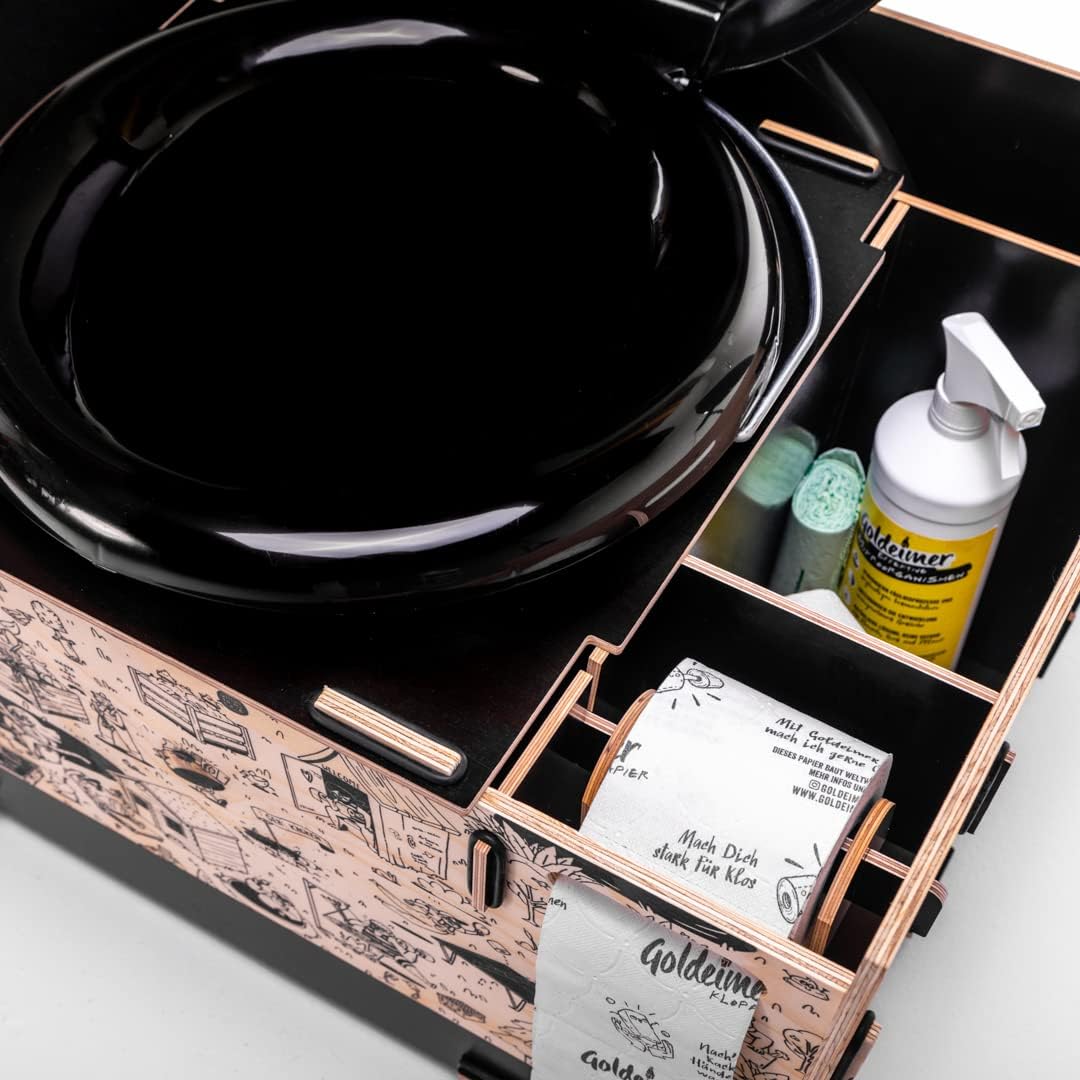Goldeimer »Premium« Trockentoilette aus Holz und recyceltem Kunststoff Grundaustattung, Grundaustatt
