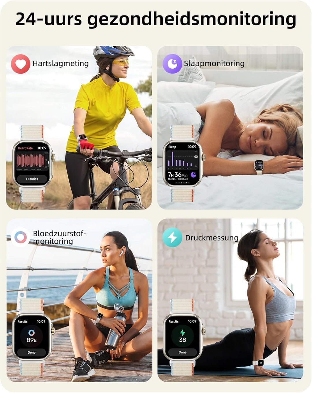 Parsonver Smartwatch Herren Damen mit Telefonfunktion, Fitnessuhr mit GPS, 3 ATM wasserdichte für Sc