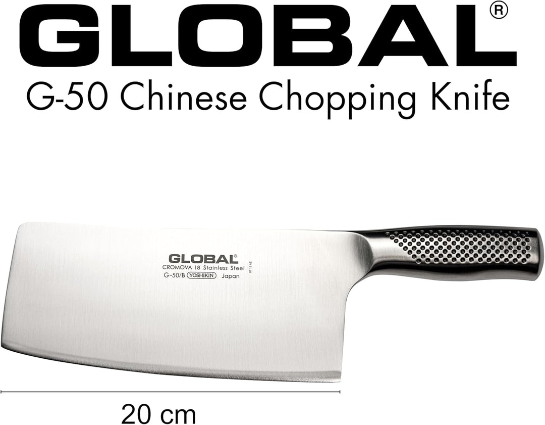 Global 850003 G-50 chinesisches Hackbeil, 20 cm