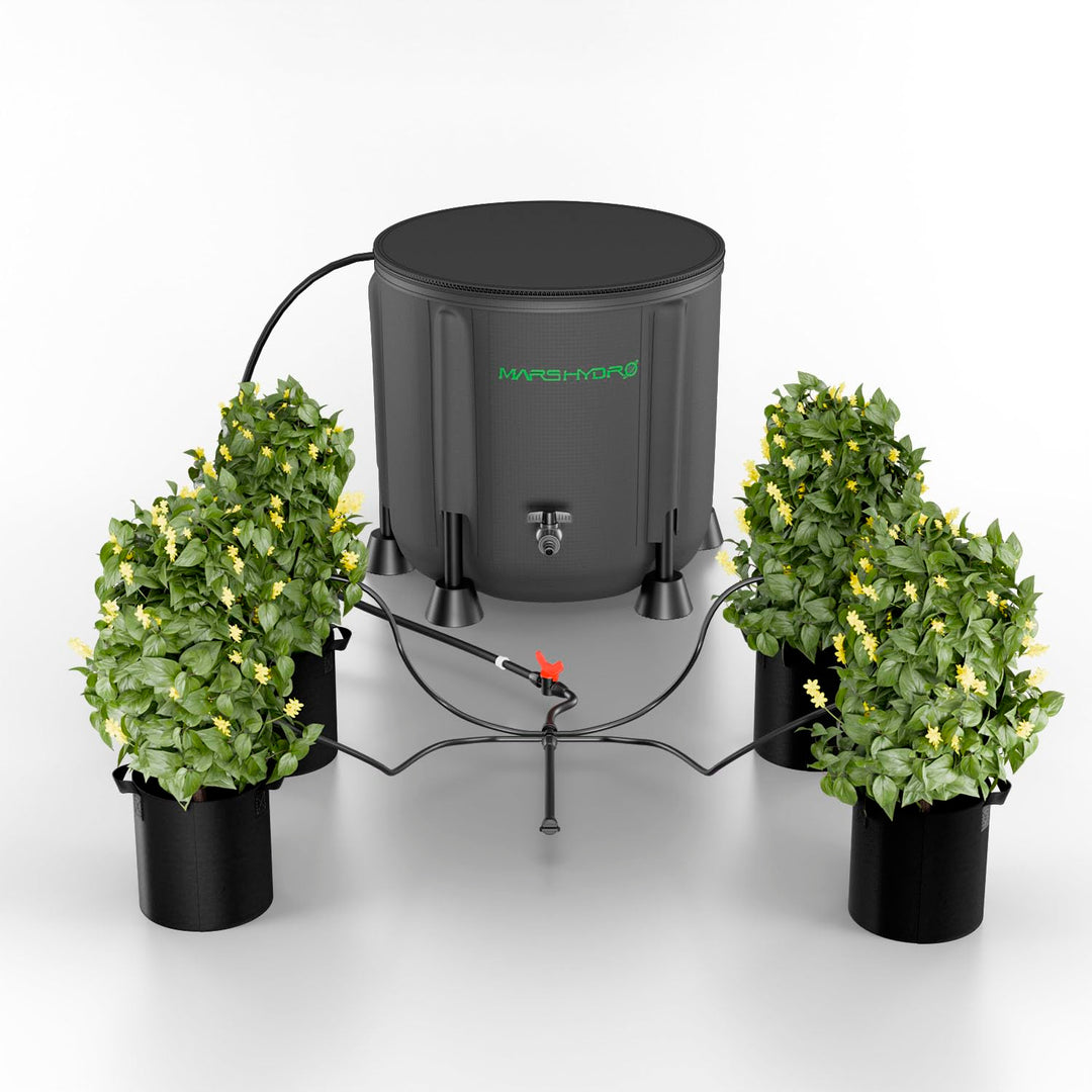 MARS HYDRO Automatische Bewässerung Bewässerungssystem indoor mit Faltbarem 50L-Eimer, Verbesserter