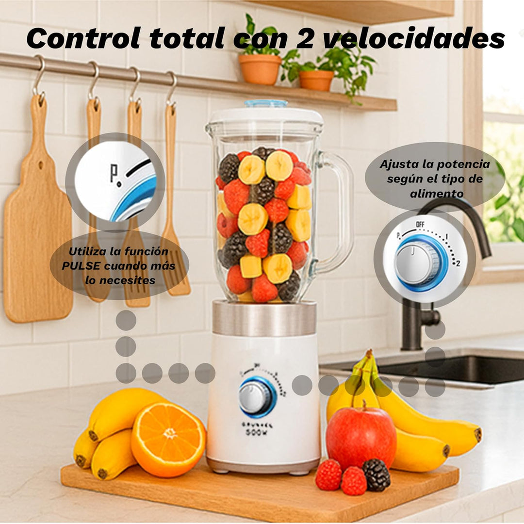 Grunkel BT-Practica 500 W 1 Litre Blender and Stainless Steel Blades