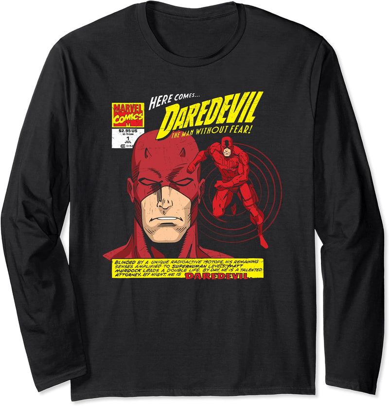 Marvel Daredevil Comic Book Langarmshirt