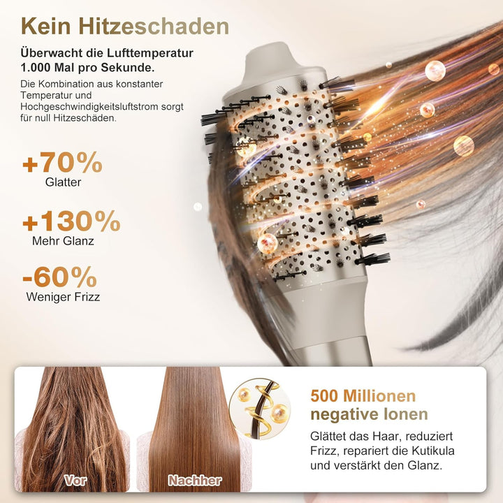 7MAGIC 6 in 1 Airstyler, Hairstyler, Lockenstab Auto-Wrap, Stylen Sie Beach Wave, Ionen Föhn, Profes