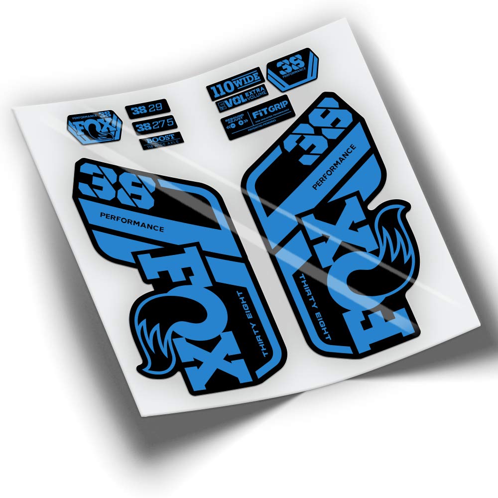 Ref: VP439 Aufkleber, kompatibel mit Fox 38 Gabel, Performance 2021-2025, MTB, Sticker, Aufkleber, A