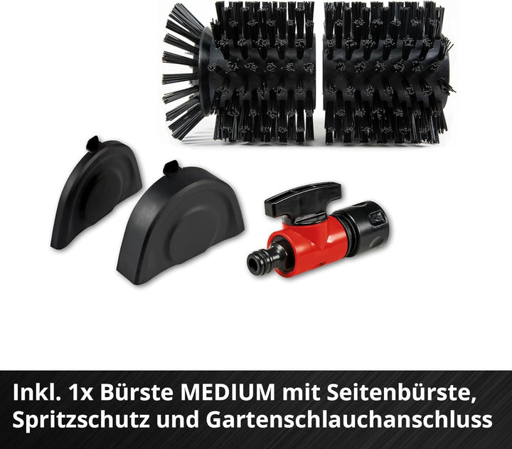 Einhell Akku-Oberflächenbürste PICOBELLA Power X-Change (Lithium-Ionen 18V, multifunktionell, integr