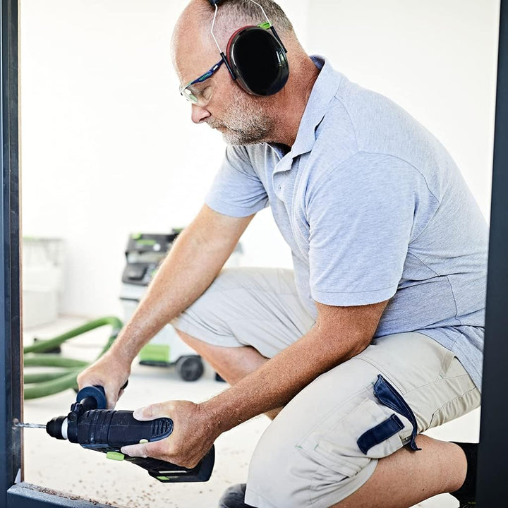 Festool Akku-Bohrhammer BHC 18 HPC 4,0 I-Plus (mit Akkupacks, Schnellladegerät, Zusatzhandgriff, Tie