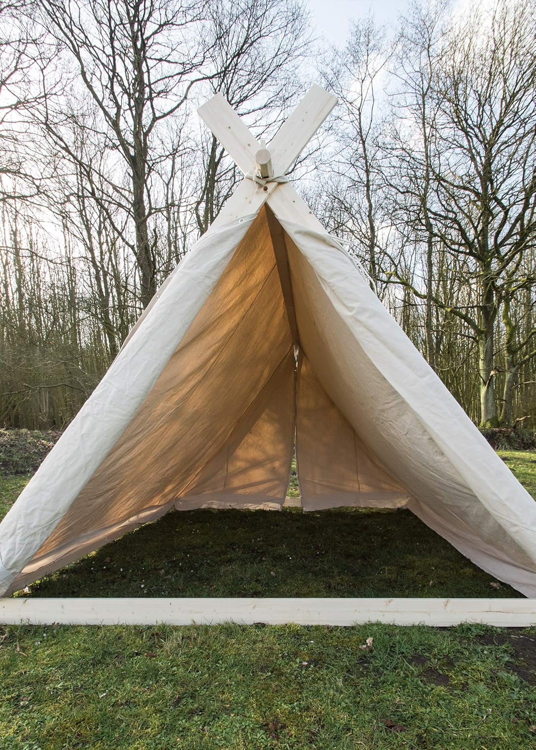 Battle-Merchant Wikingerzelt, 2 x 2.3 x 1.8 m, 350 GMS, naturfarben, OHNE Zeltstangen