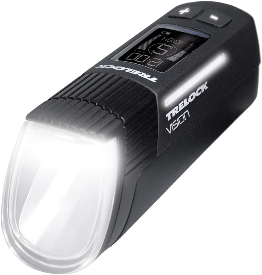 TRELOCK Fahrradlicht Set, LS 760 I-GO VISION 100 LUX und LS740 VECT Rücklicht mit Bremslichtfunktion