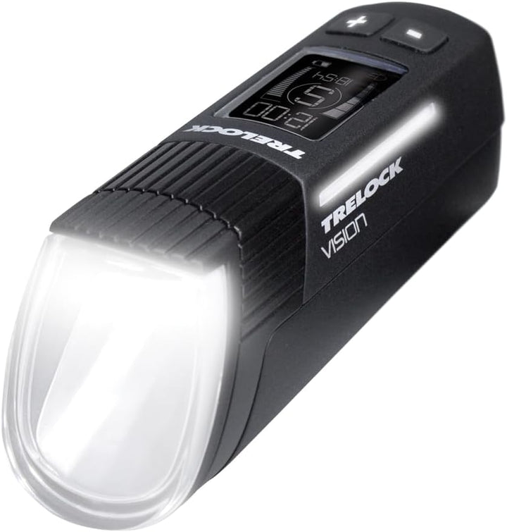TRELOCK Fahrradlicht Set, LS 760 I-GO VISION 100 LUX und LS740 VECT Rücklicht mit Bremslichtfunktion